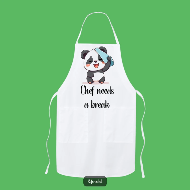 Funny Panda Sweat Apron: Kitchen Effort, Perfect Gift for Hardworking Cooks