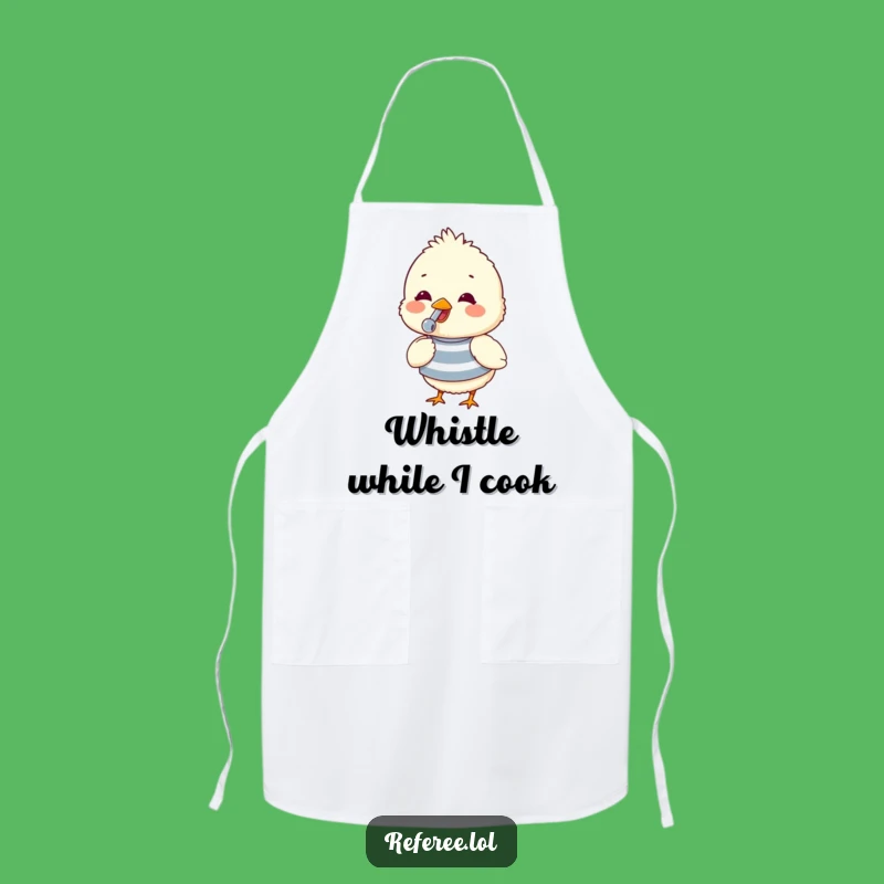 Funny Chick Whistle Apron: Cook with Cheer, A Fluffy Chick Gift for Kitchen Fun!
