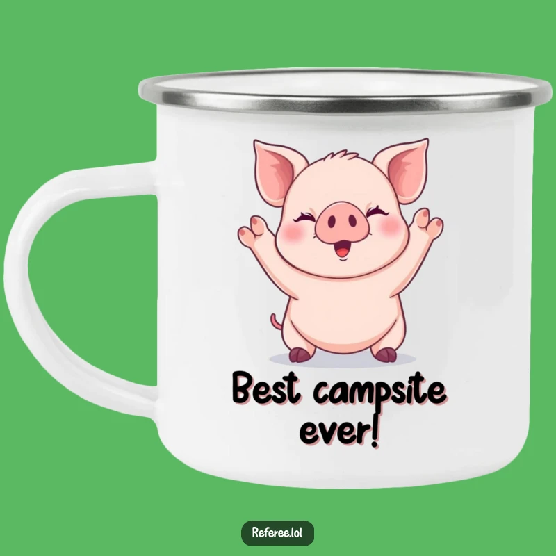 Funny Piglet Camping Mug: Adventure with a Giggle!
