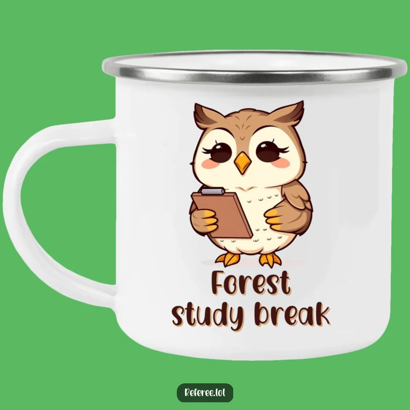 Funny Owl Clipboard Camping Mug - Wise Brews for Outdoor Thinkers!