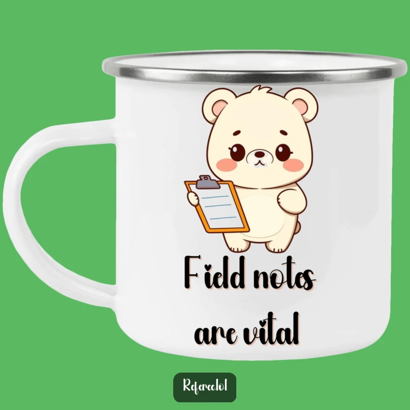 Funny Bear Clipboard Camping Mug: Outdoor Humor, Perfect Gift for Campers
