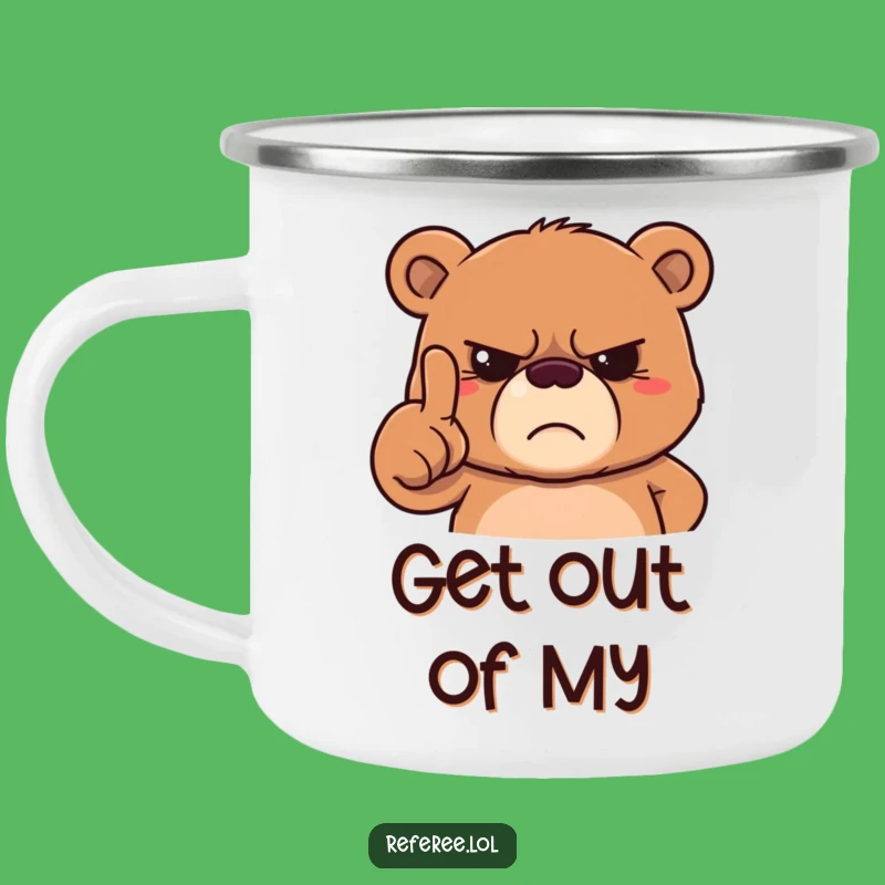 Funny Grumpy Bear Camping Mug - Adventure Fuel for Stern Outdoorsmen
