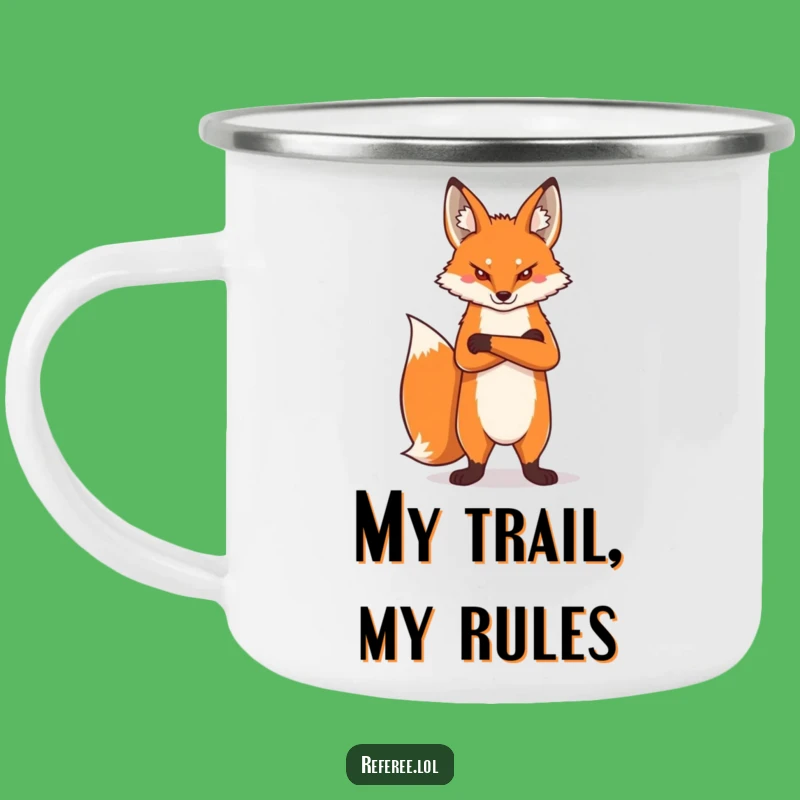Funny Proud Fox Camping Mug: Assertive & Hilarious Companion for the Trail