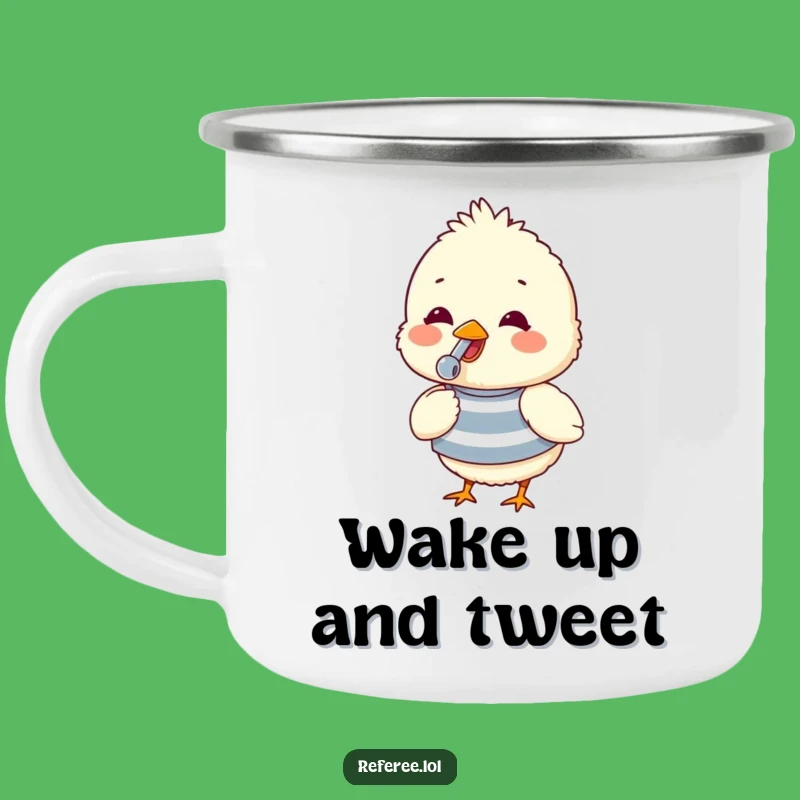 Funny Chick Whistle Camping Mug: Durable and Cute, A Fluffy Chick Gift for Outdoor Adventures!