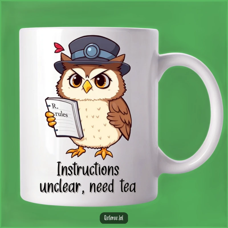 Funny Owl Professor Mug: Hilarious Bewildered Scholar Gift for Book Lovers