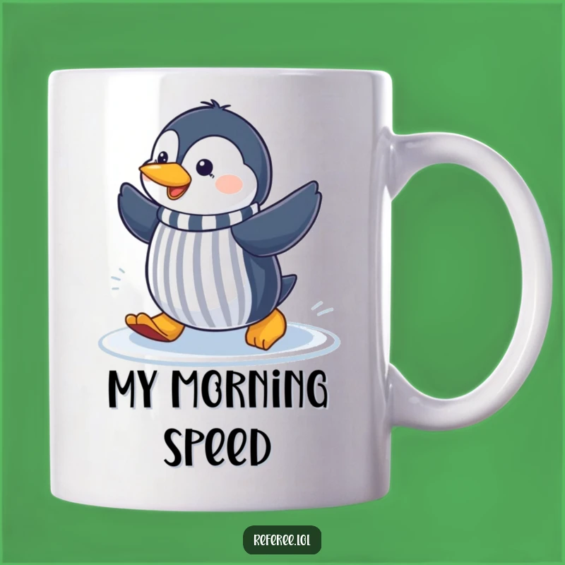 Funny Penguin Referee Mug: Hilarious Gift for Sports Fans & Ice Lovers