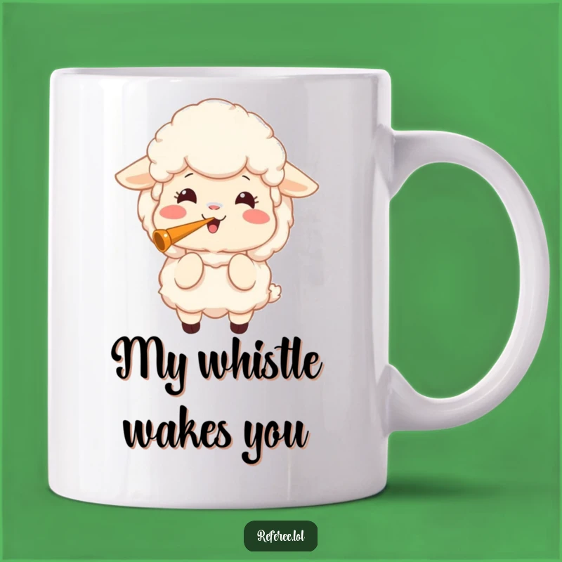 Funny Sheep Whistle Mug: Joyful Referee, Perfect Gift for Sports Fans