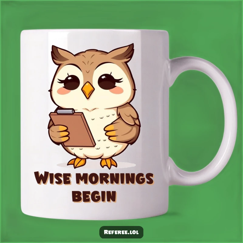 Funny Owl Clipboard Mug - Wise & Hilarious Gift for Thinkers!