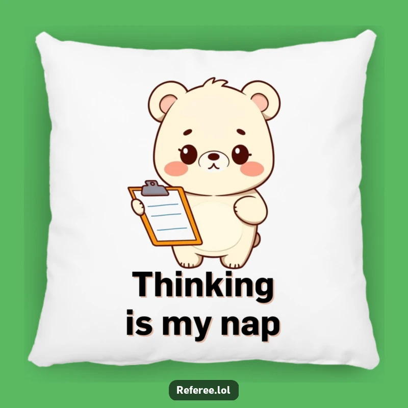 Funny Bear Clipboard Pillow: Soft Animal Comfort, Perfect Gift for Cozy Laughs