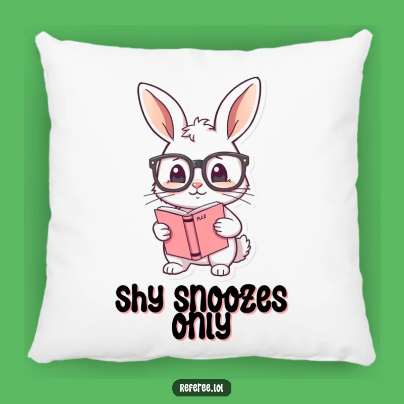 Funny Bunny Rule Book Pillow: Soft and Shy, The Perfect Bunny Gift for Cozy Readers!