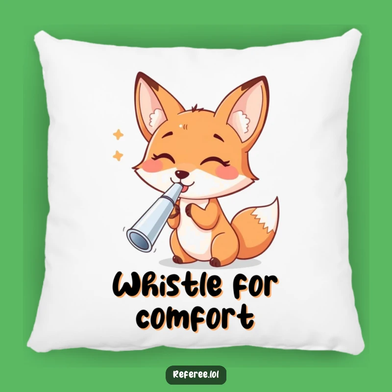 Funny Fox Whistle Pillow - Comfy & Cheerful Accent for Your Space!