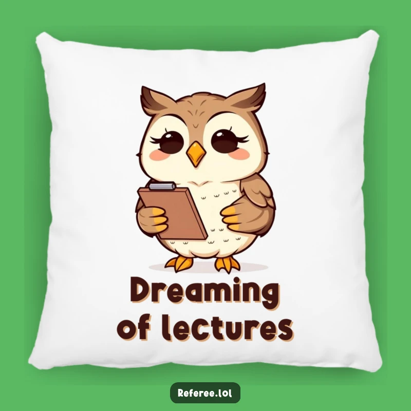 Funny Owl Clipboard Pillow - Comfy Accent for the Scholarly Soul!