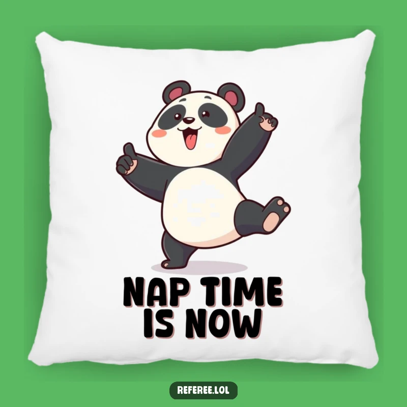 Funny Panda Stomp Pillow - Cozy Point, Enthusiastic Comfort, Humorous Gift