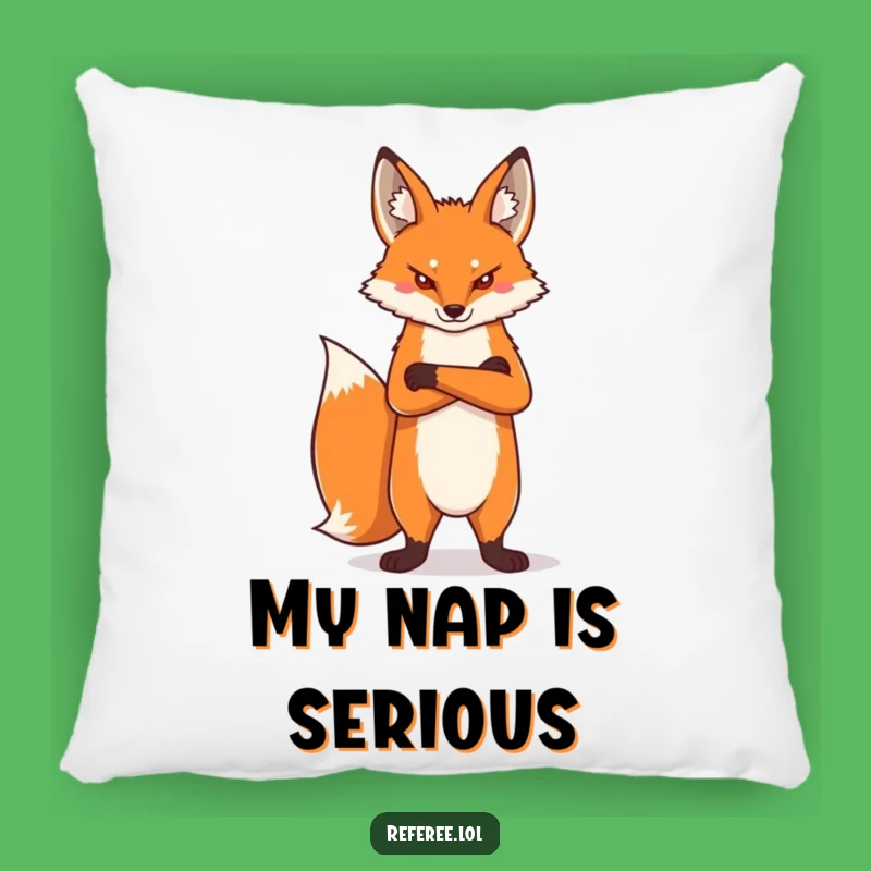 Funny Proud Fox Pillow: Comfy & Assertive Accent for Your Space