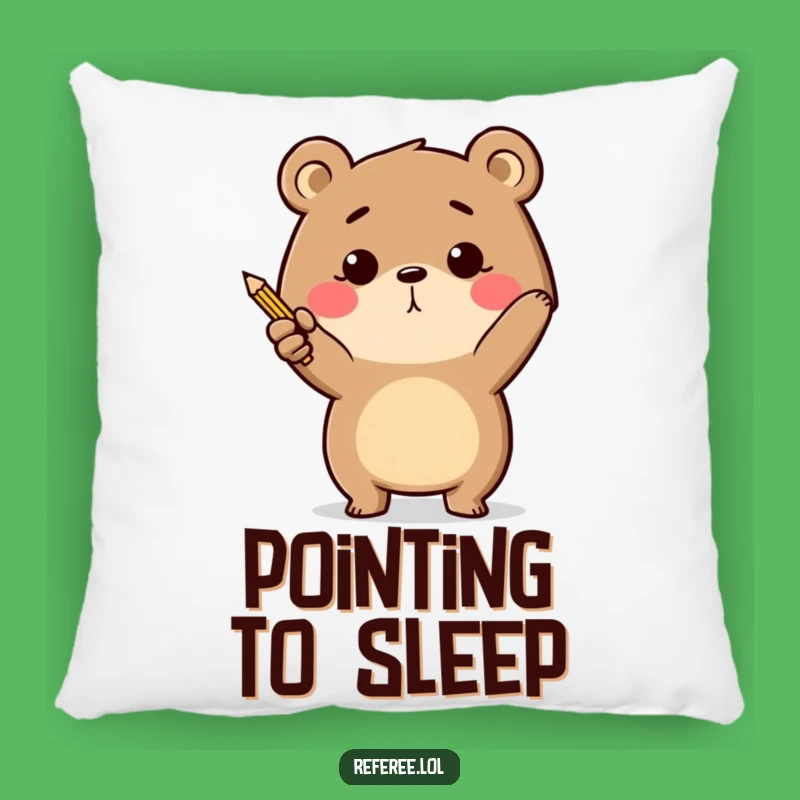 Funny Bear Pencil Pillow: Rest on a Cushion of Motivation!