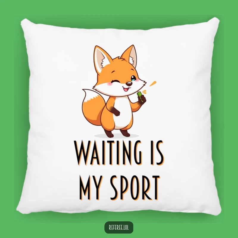 Funny Fox Whistle Pillow: Soft Impatience, Perfect Gift for Cozy Waits