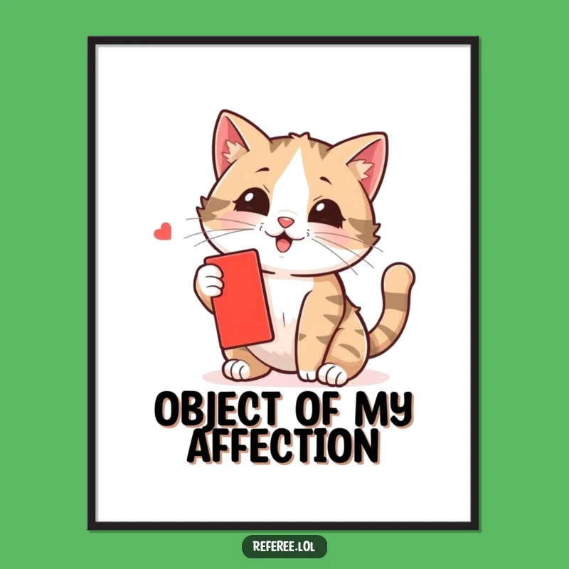 Funny Cat Swatting Card Digital Art - Instant Laughter for Your Walls