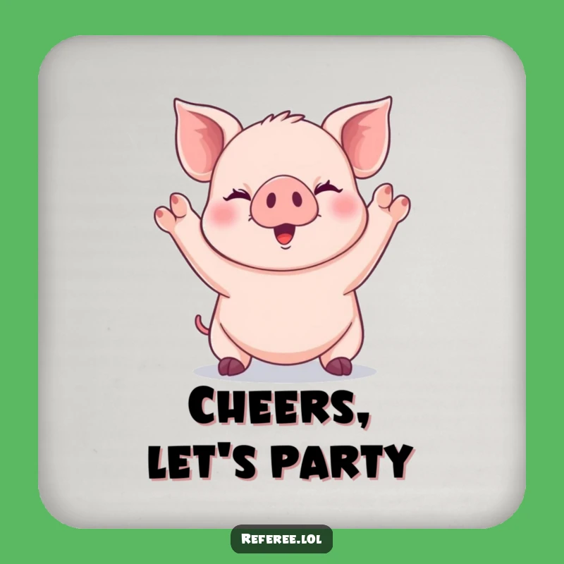 Funny Piglet Coaster: Protect Surfaces with Giggling Charm!