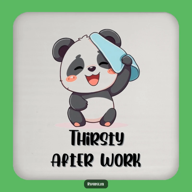 Funny Panda Sweat Coaster: Protect Surfaces After Effort, Perfect Gift