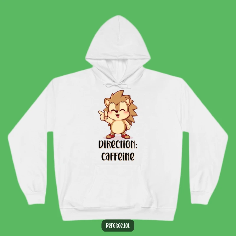 Cozy Funny Hedgehog Goal Hoodie - Stay Focused & Warm!