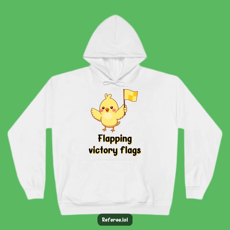 Funny Bird Flag Hoodie: Cozy Comfort for Excited Winners