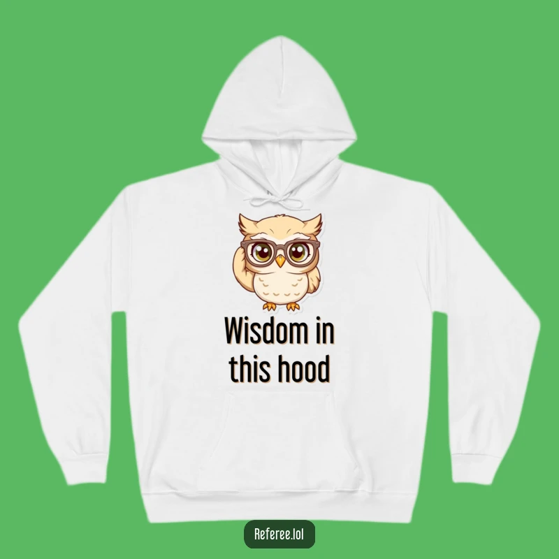 Funny Owl Glasses Hoodie: Cozy Contemplation, Perfect Funny Gift