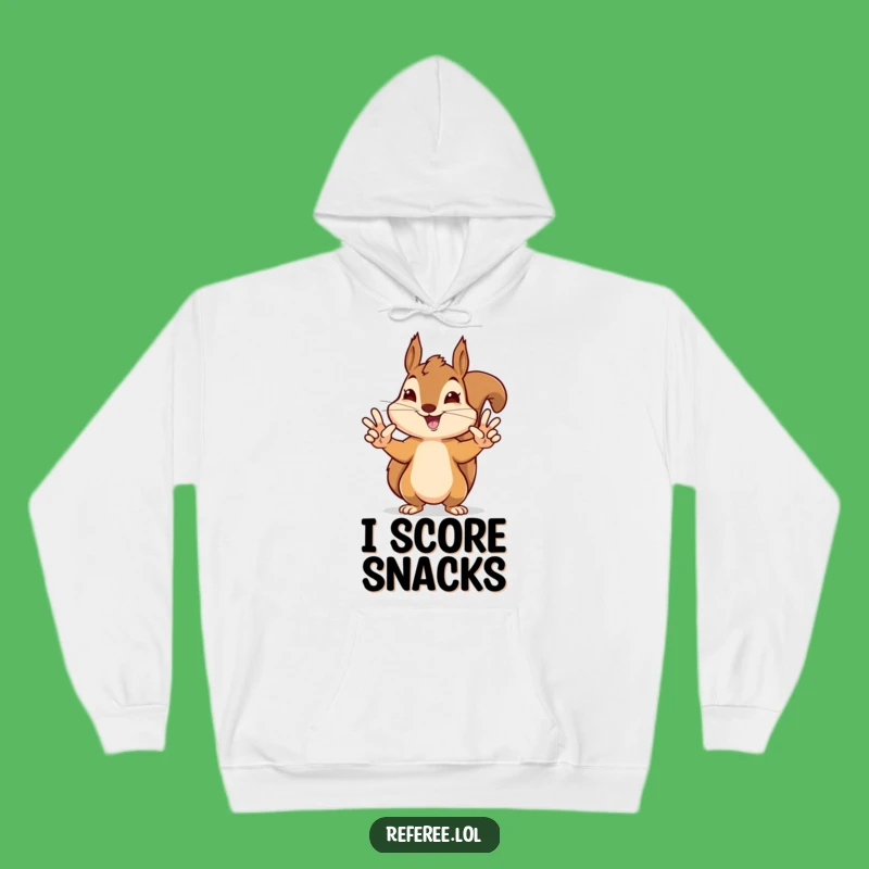 Funny Squirrel Touchdown Hoodie - Cozy Game Day Humor, Perfect Sports Gift