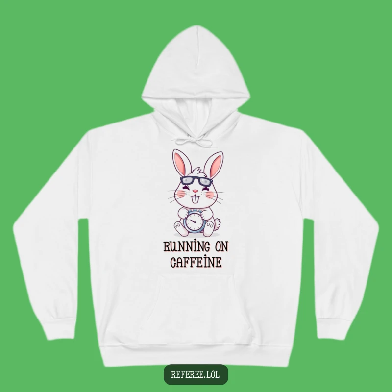 Funny Rabbit Stopwatch Hoodie - Cozy Energy, Determined Style, Great Gift