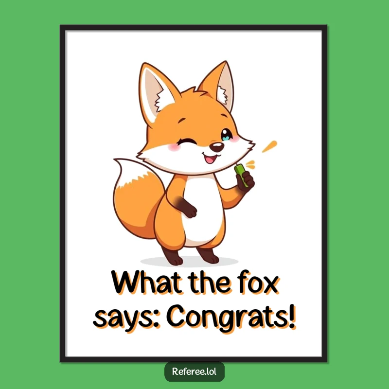 Free Printable Wall Art: Impatient Fox Humor, Funny Desk Decor, Downloadable Art!