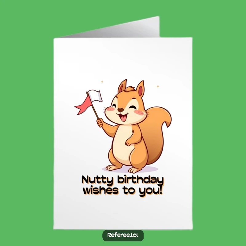 Free Printable Squirrel Birthday Card: Victory Lap Fun - Funny Downloadable Gift!