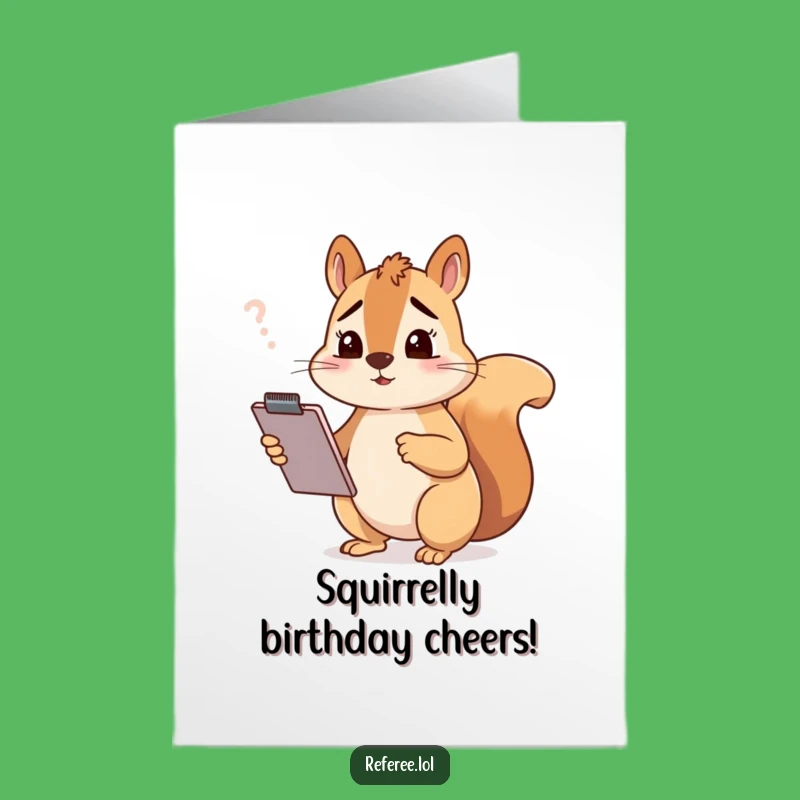 Squirrely Birthday Surprise: Free Printable Card for Laughs & Fun!