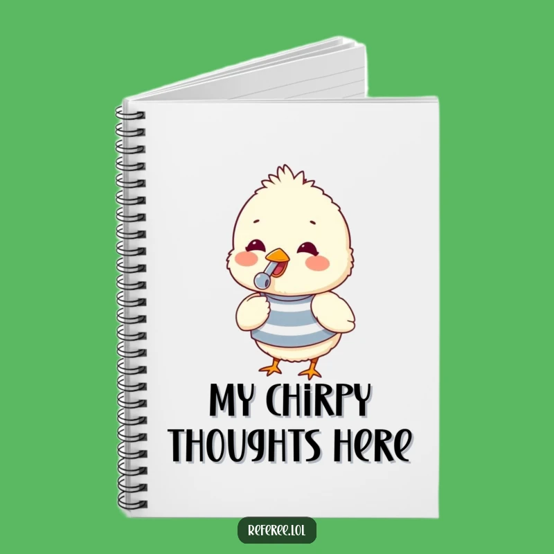 Funny Chick Whistle Notebook: Jot Down Notes with a Fluffy Chick Gift for Bright Ideas!