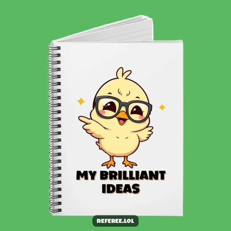 Funny Giggling Chick Notebook: Jot Down Your Laughs & Brilliant Ideas