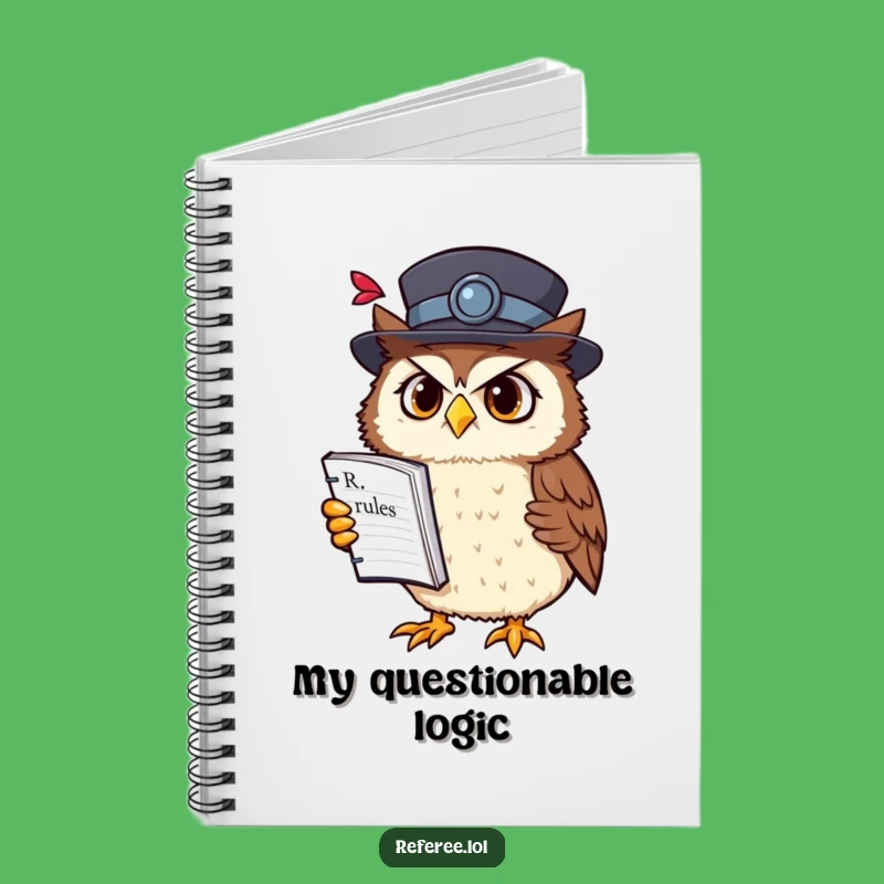 Funny Owl Professor Notebook: Perfect for Notes & Ponderings