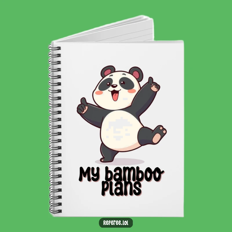 Funny Panda Stomp Notebook - Enthusiastic Ideas, Emphatic Notes, Humorous Gift