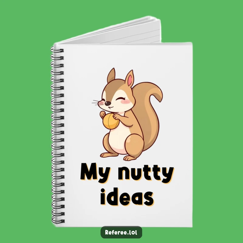 Funny Squirrel Ball Bounce Notebook - Playful Animal Journal Gift