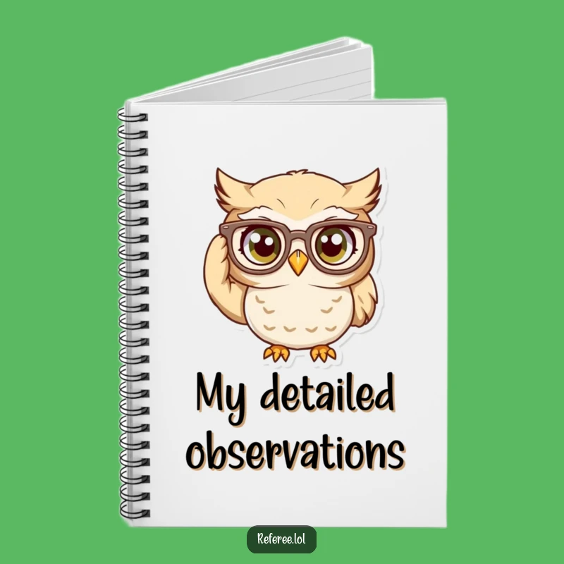 Funny Owl Glasses Notebook: Focused Journal, Great Funny Gift