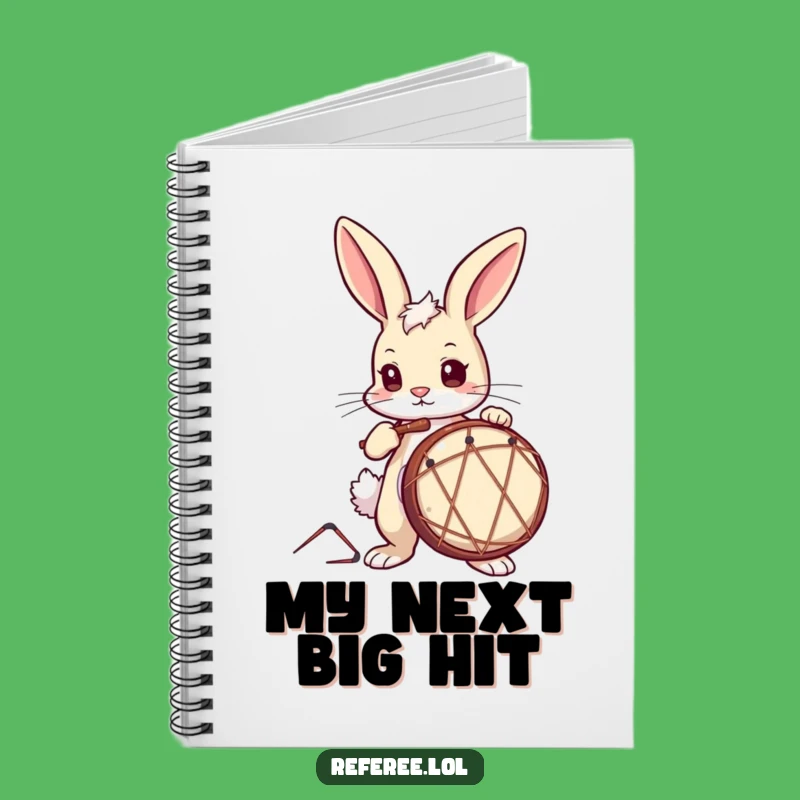 Funny Drummer Bunny Notebook: Jot Down Melodies with This Hilarious Journal