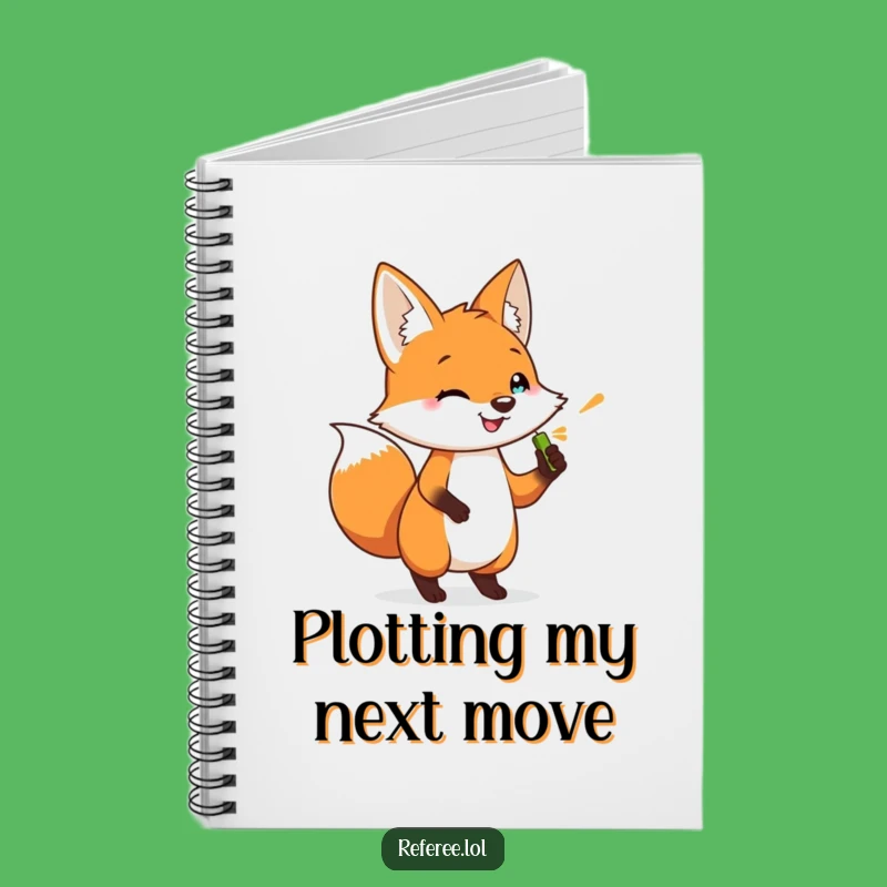 Funny Fox Whistle Notebook: Jot Down Ideas Fast, Perfect Gift for Planners