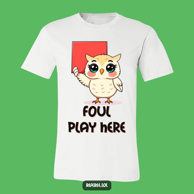 Funny Red Card Owl T-Shirt: Show Off Your 'Offside' Humor!