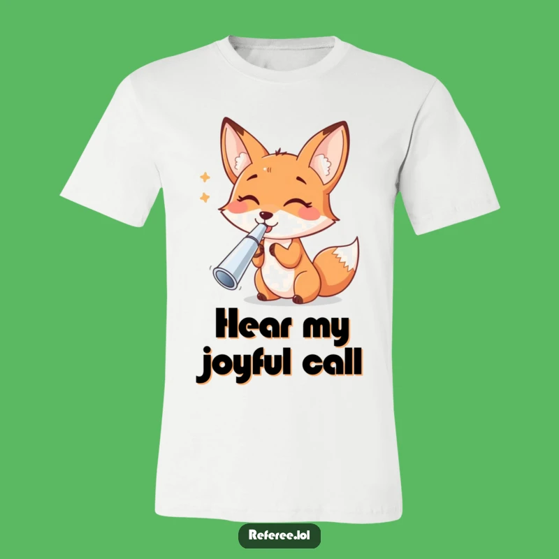 Funny Fox Whistle T-Shirt - Playful & Humorous Animal Tee Gift