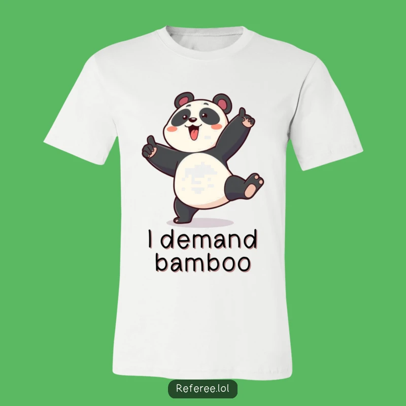 Funny Panda Stomp T-Shirt - Enthusiastic Point, Bold Humor Gift