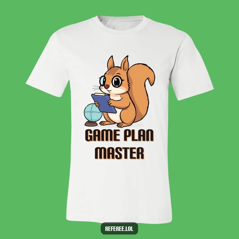 Funny Squirrel Coach T-Shirt: Hilarious Determined Strategist for Game Day Fans