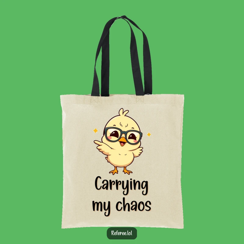 Funny Giggling Chick Tote Bag: Carry Your Laughs in Style & Convenience