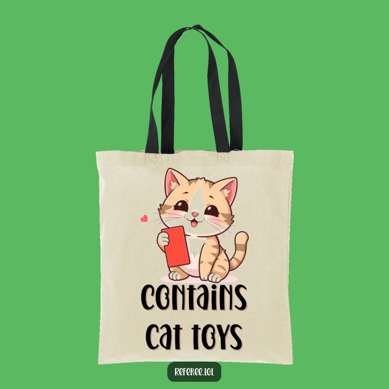 Funny Cat Swatting Card Tote Bag - Stylish & Hilarious Accessory