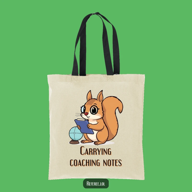 Funny Squirrel Tote Bag: Carry Your Strategy with this Coach Design