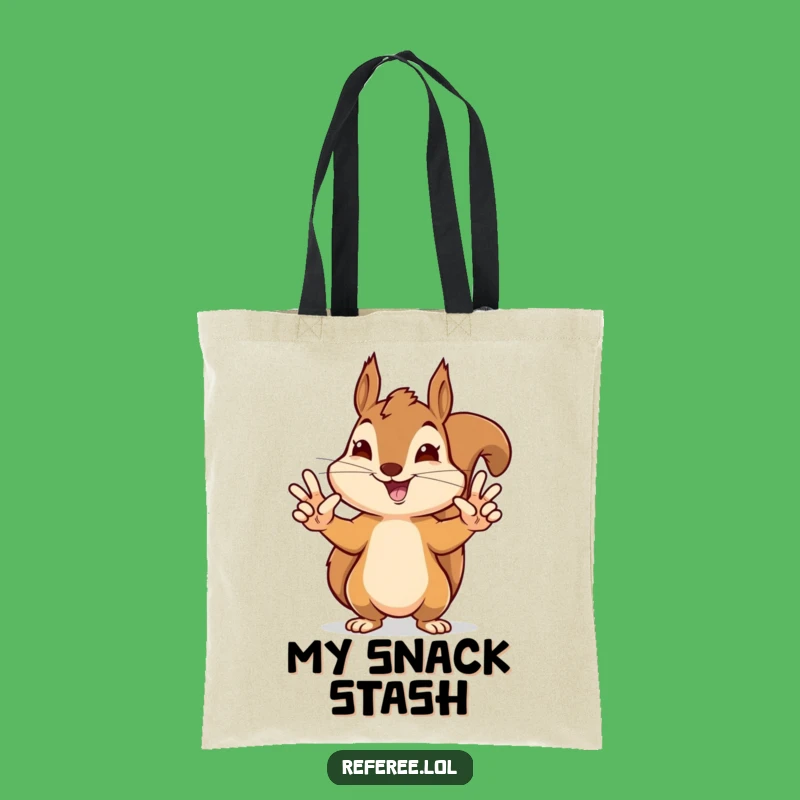 Funny Squirrel Touchdown Tote Bag - Game Day Essential, Humorous Sports Gift