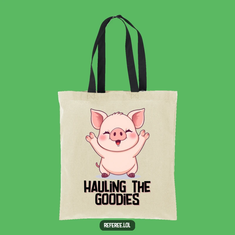 Funny Piglet Tote Bag: Carry Your Joy Everywhere!